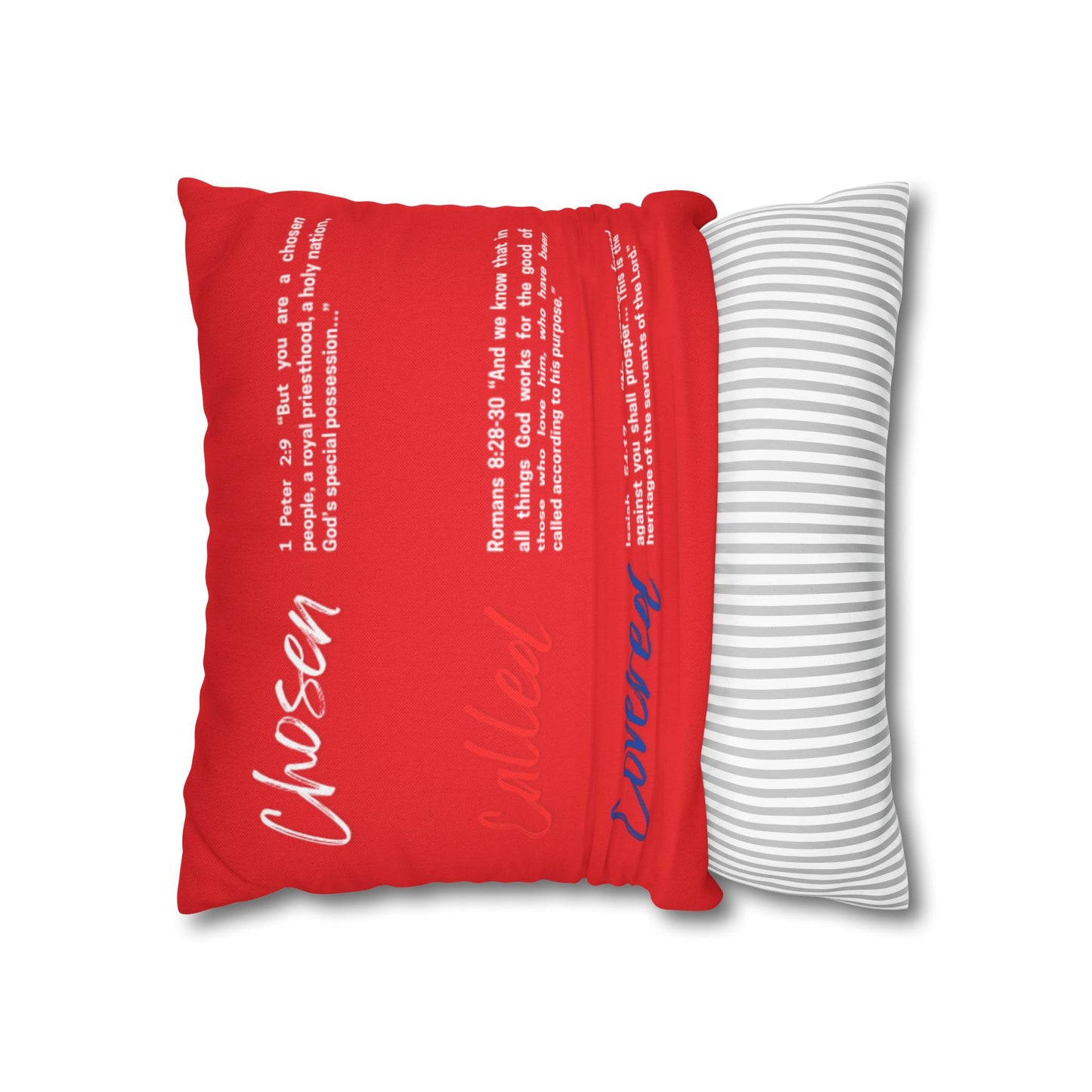 Inspirational Scripture Pillowcase, Cozy Home Decor, Faith-Based Gift, Empowering Cushion Cover, Meaningful Religious Decor