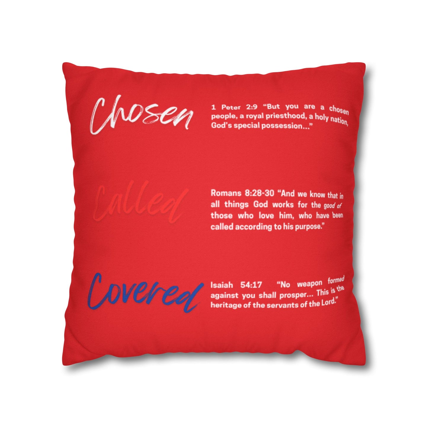 Inspirational Scripture Pillowcase, Cozy Home Decor, Faith-Based Gift, Empowering Cushion Cover, Meaningful Religious Decor