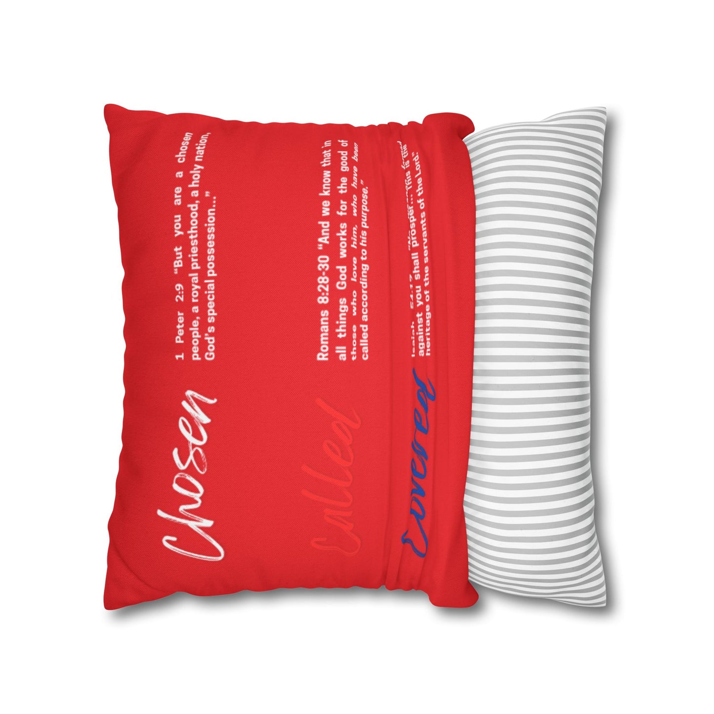 Inspirational Scripture Pillowcase, Cozy Home Decor, Faith-Based Gift, Empowering Cushion Cover, Meaningful Religious Decor