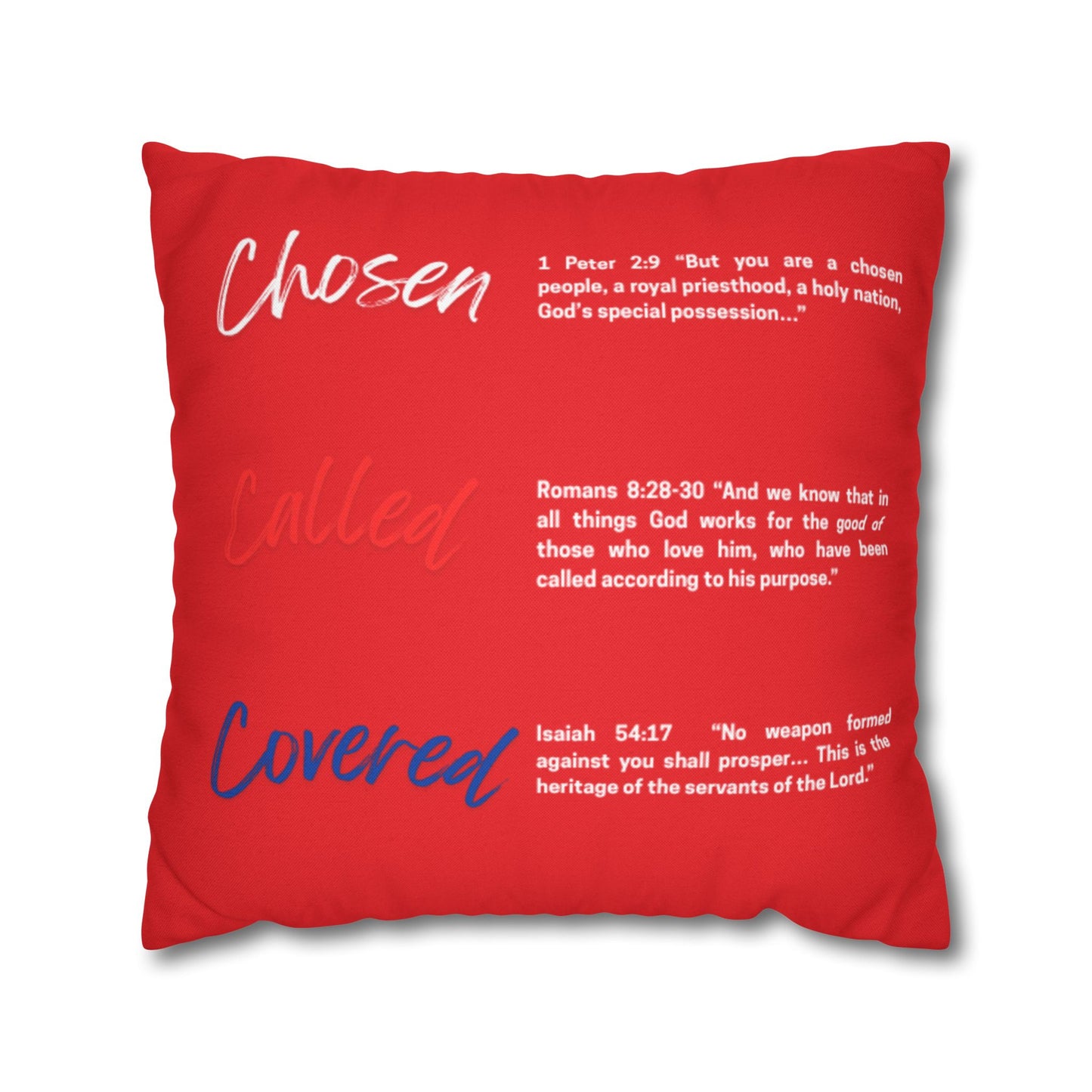 Inspirational Scripture Pillowcase, Cozy Home Decor, Faith-Based Gift, Empowering Cushion Cover, Meaningful Religious Decor