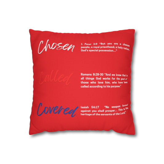 Inspirational Scripture Pillowcase, Cozy Home Decor, Faith-Based Gift, Empowering Cushion Cover, Meaningful Religious Decor