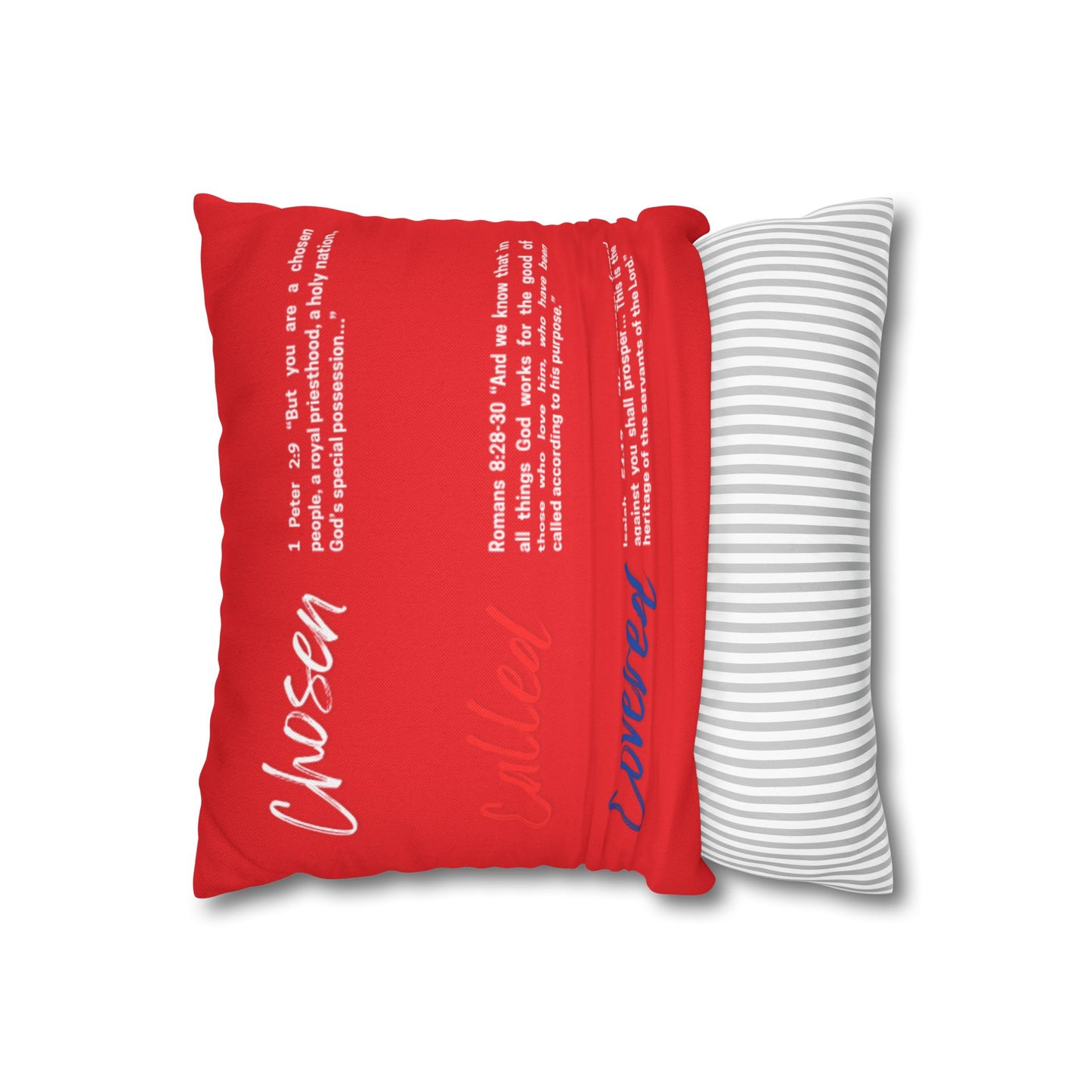 Inspirational Scripture Pillowcase, Cozy Home Decor, Faith-Based Gift, Empowering Cushion Cover, Meaningful Religious Decor