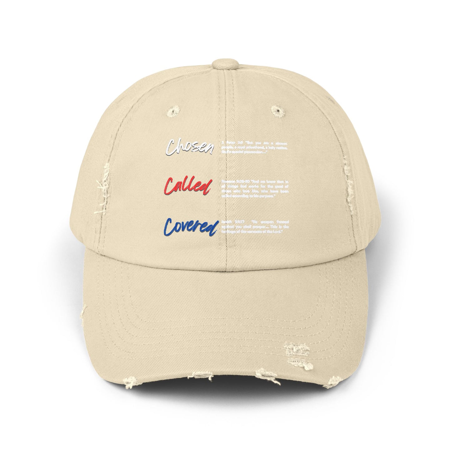 Unisex Distressed Cap with Inspirational Text, Vintage Style Hat for Everyday Wear, Perfect Gift for Friends, Unisex Baseball Cap